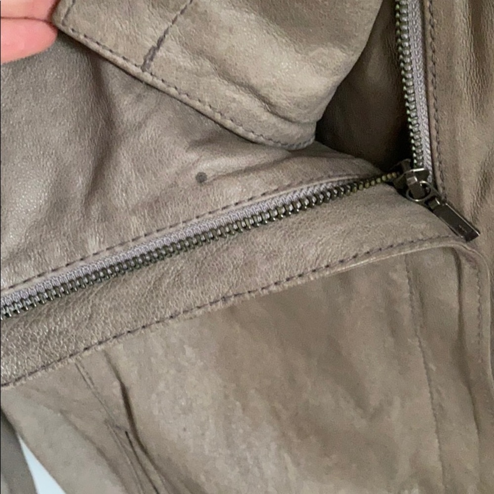 Gray Leather Jacket - image 4